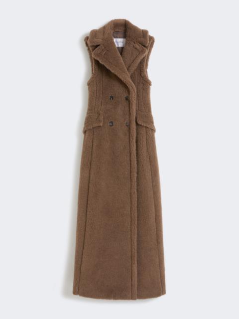 BOARIO1234 Sleeveless alpaca and wool Teddy coat