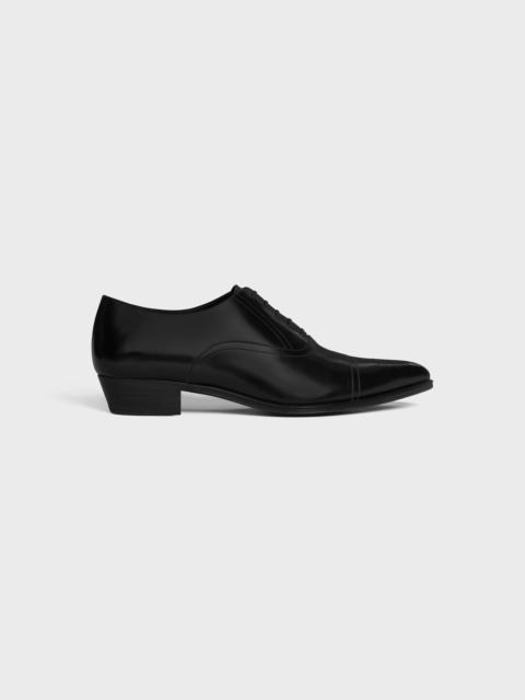 CELINE JUDE PERFORATED OXFORD IN POLISHED BULL