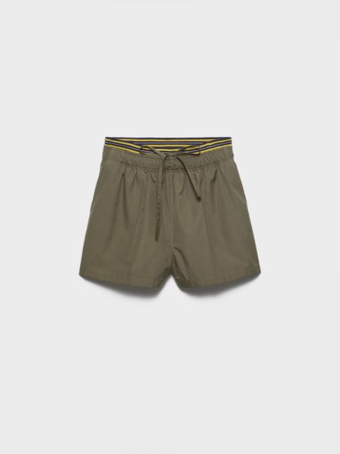 Poplin shorts
