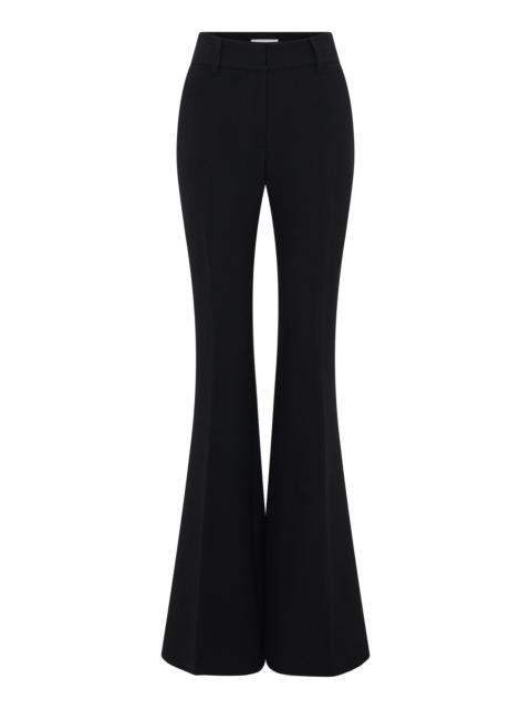Rhein Flare Pant in Black Virgin Wool Crepe
