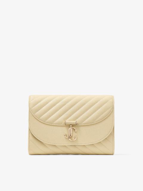 Avenue Curve Clutch
Buttermilk Quilted Biker Leather Clutch