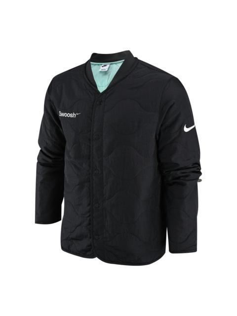Nike Swoosh Logo Padded Jacket 'Black' FB1909-060