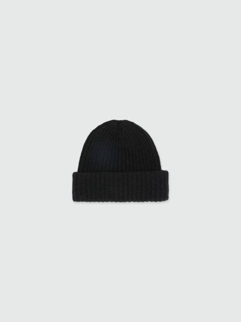 Black ribbed hat with MSGM label