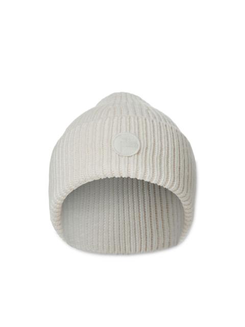 ribbed-knit beanie