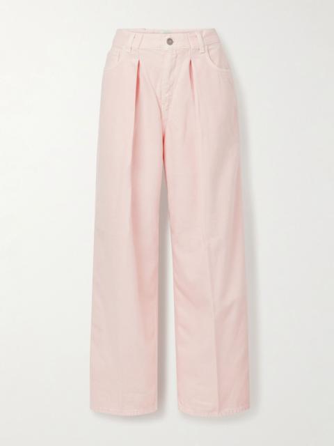 Candy pleated boyfriend jeans Pink