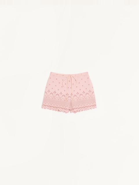 SANGALLO SHORTS WITH FLEUR A JOURS DAISY MOTIF