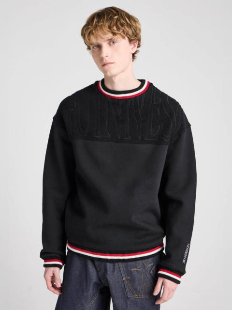 Unisex JW ANDERSON X GUINNESS CREWNECK SWEATSHIRT IN BLACK