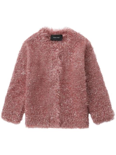 tinsel-knit cardigan