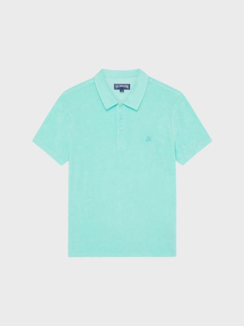 MEN TERRY POLO SOLID