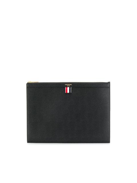 grosgrain ribbon-trim pouch