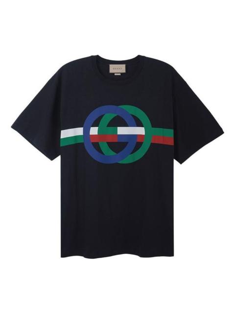 Gucci Round GG Print Cotton T-Shirt 'Black' 548334-XJE7S-1152