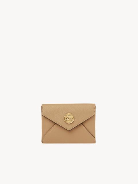 ENVELOPE CARD HOLDER IN GRAINED LEATHER