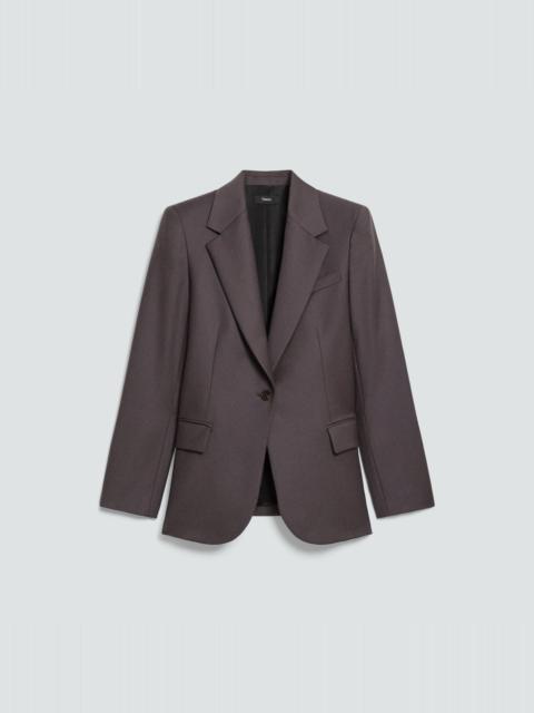 Lynnia Blazer in Sleek Flannel