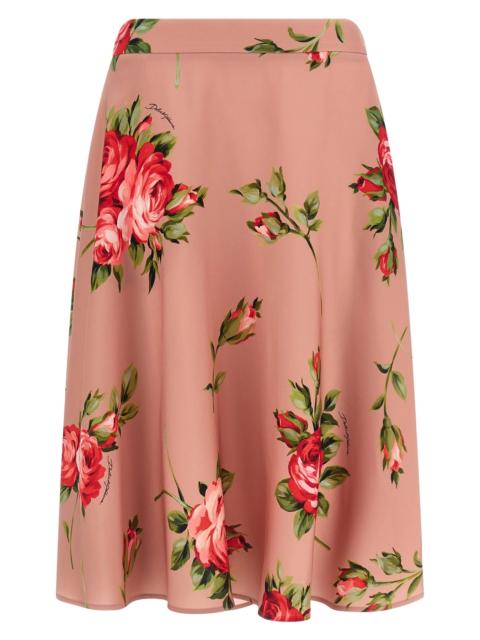 'Bouquet Rose' skirt