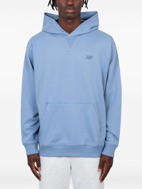 logo-embroidered hoodie