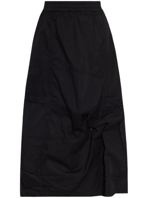 ruched-detailing skirt