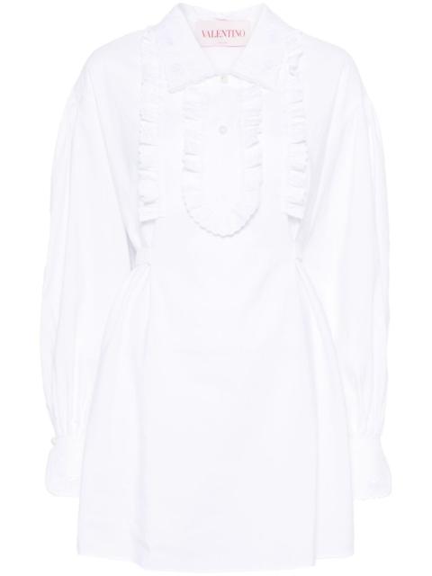 ruffle-detail mini dress