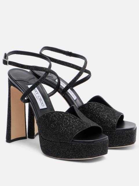 Karli 125 glitter platform sandals