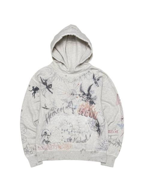 graphic-print hoodie