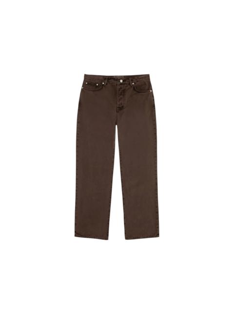Stussy Washed Canvas Classic Jean Brown