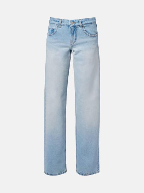 Harper low-rise straight jeans