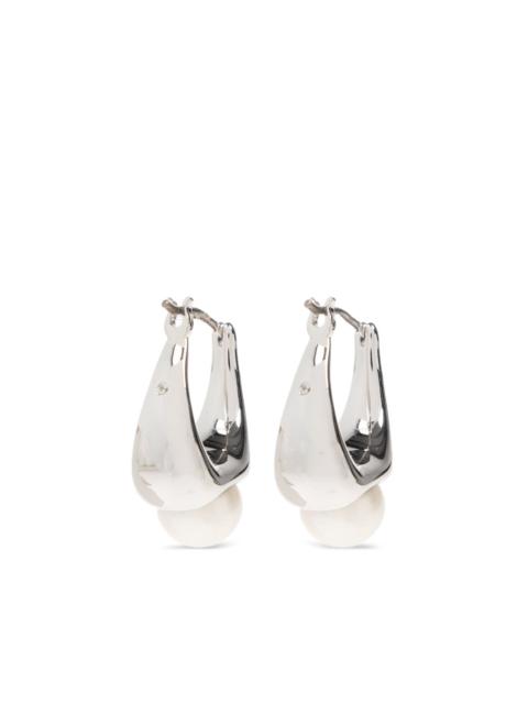 faux-pearl drop earrings