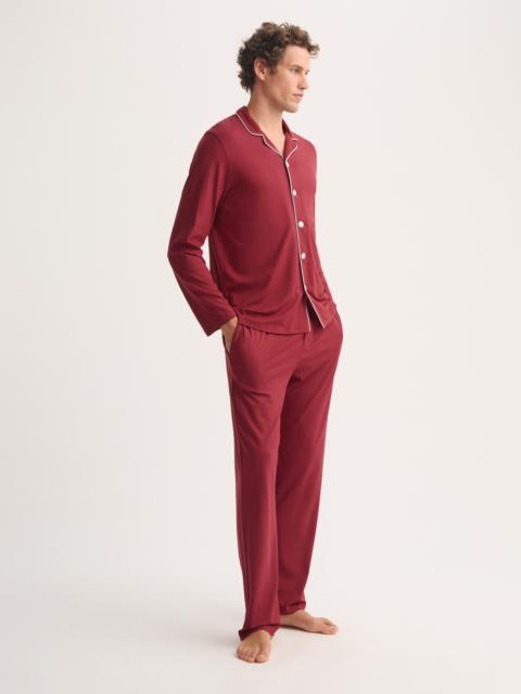 Men's Pajamas Basel Micro Modal Stretch Rustic Red