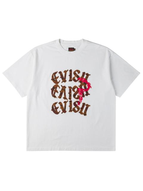 Distressed Ishigaki Camouflage Applique Logo T-shirt