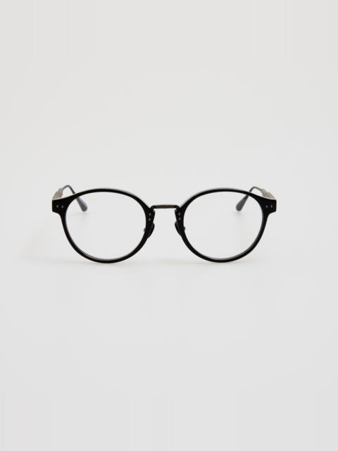 Marco Oval Optical Frame in Black and Matt Nickel
