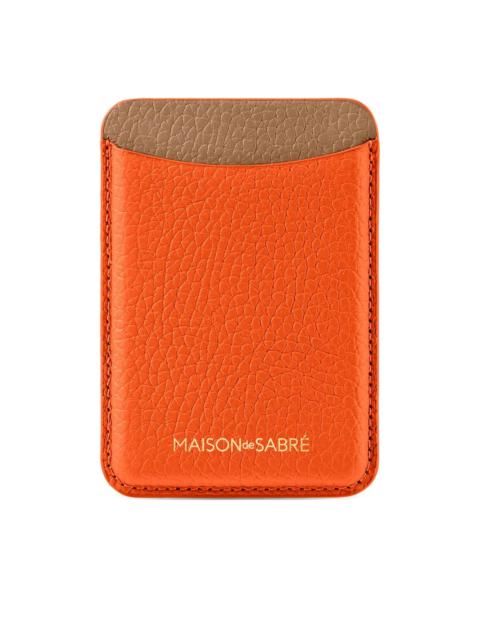 magnetic leather magsafe wallet
