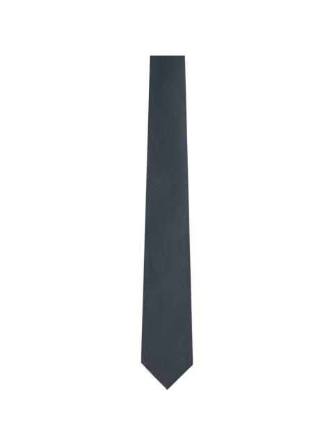 Gray Solid Twill Tie