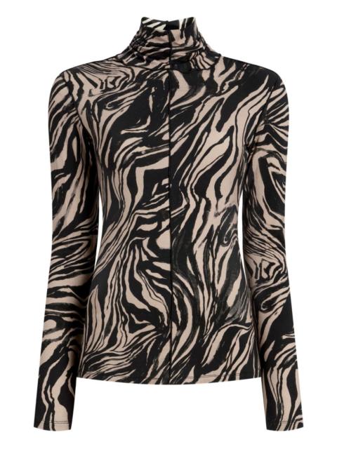 Audrey marble-print top