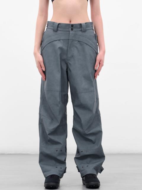 Gray Biker Pants & Bag