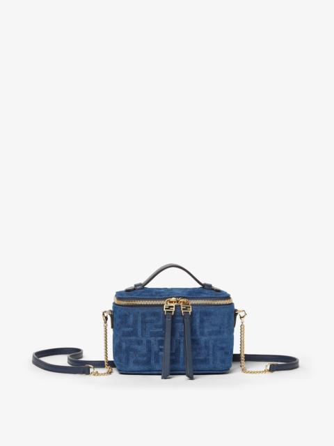 Fendi Vanity Blue FF denim flocked mini-bag