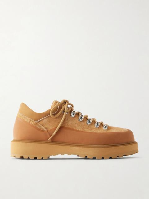 Cornaro Gomma Rubber-Trimmed Suede Boots Tan