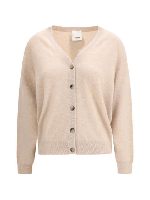 button V-neck cardigan