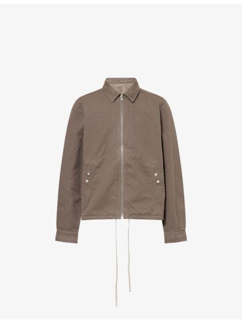 Zip-Front Oversized Cotton Jacket