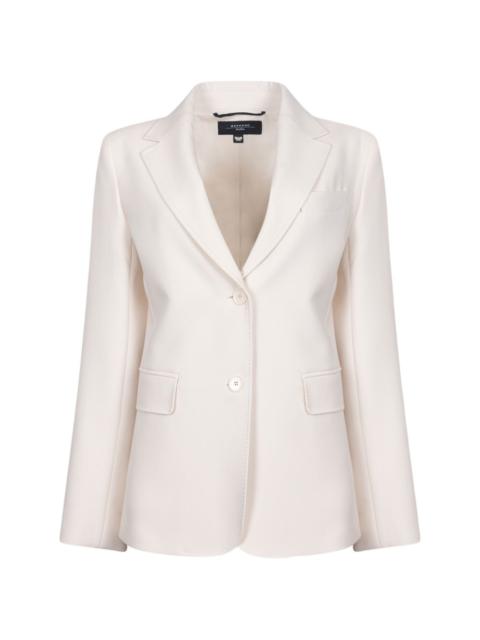 button notched-lapel blazer