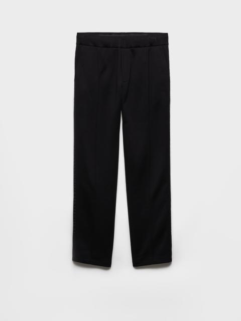 Cotton fleece pants with Re-Nylon details