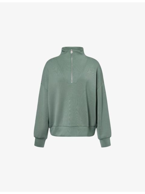 Hawley Half-Zip Stretch-Woven Sweatshirt