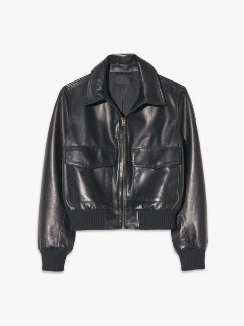 REDLEY LEATHER BOMBER JACKET