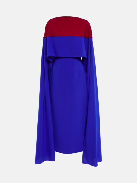 Elina cape midi dress