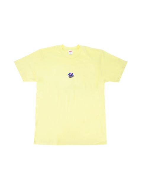 Supreme Bottle Cap Tee Pale Yellow