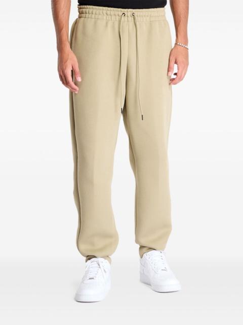 elastic-waistband fleece trousers