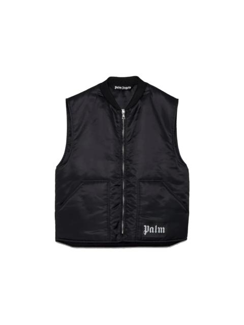Palm Angels Curved Logo Vest Black