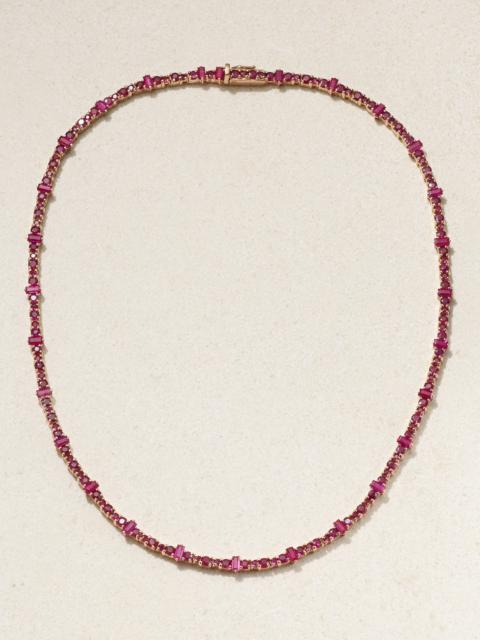 Rivulet 18-karat Gold Ruby Necklace