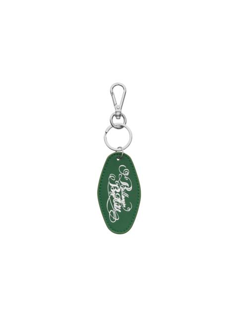 SCRIPT LOGO LEATHER KEYRING