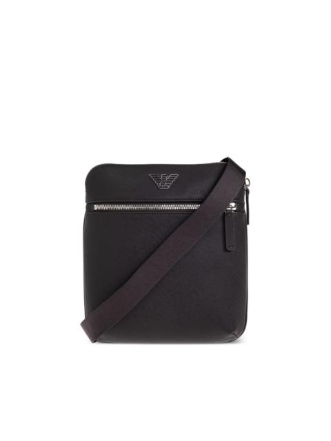 logo zip shoulder bag