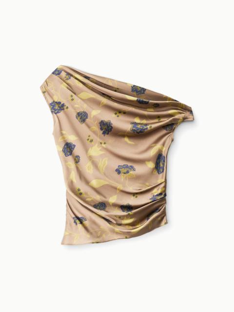 STAUD PHARE SILK TOP VINTAGE FLORAL
