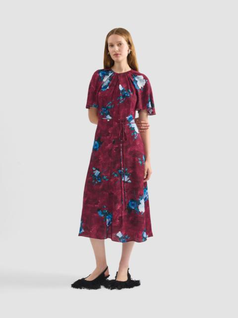 SHORT SLEEVE MIDI DRESS